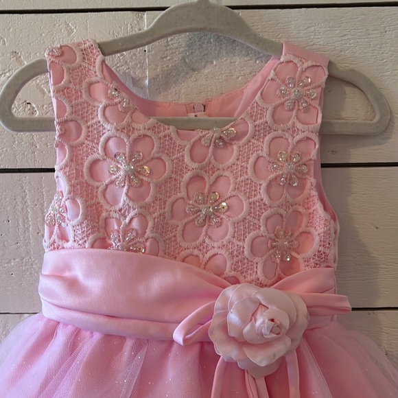 PINK TODDLER DRESS with Bead and Sequin details! - Size 2T/3T - Picture 6 of 12